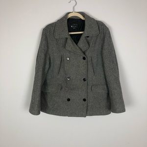 Izzi Collections Gray Professional Pea Coat